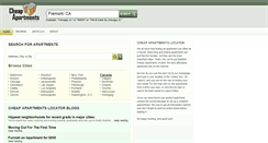 Desktop Screenshot of cheapapartmentslocator.com